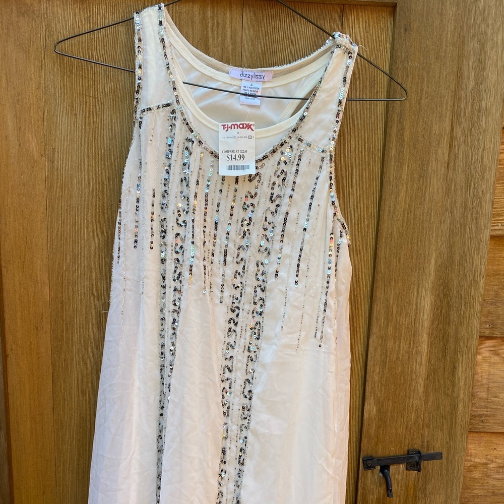 Dizzy lizzys cream formal dress